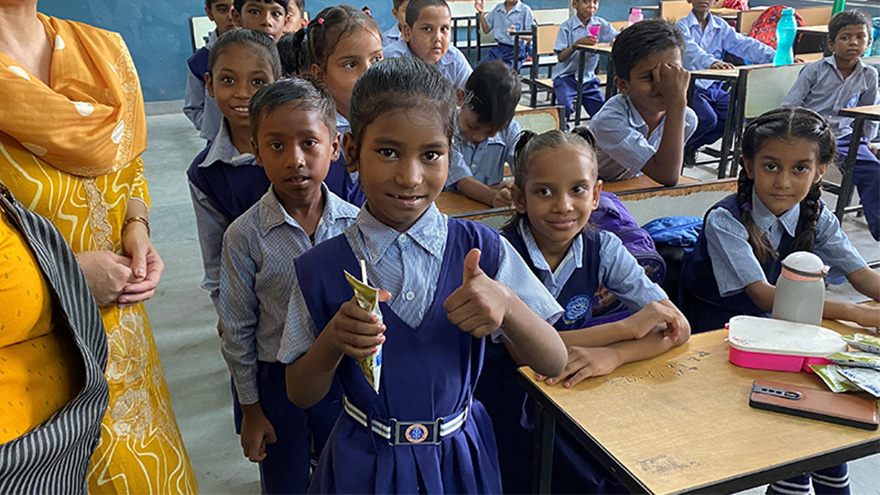 Classroom in India.